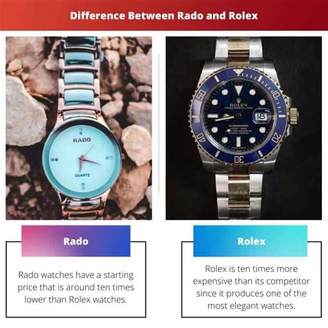 rolex vs rado